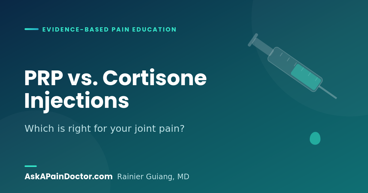 PRP vs cortisone